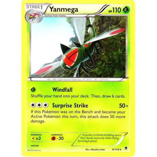 Pokemon X & Y Phantom Forces Rare Yanmega #4