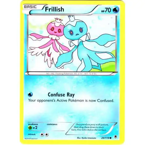 Pokemon X & Y Phantom Forces Common Frillish #20