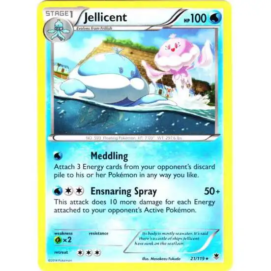 Pokemon X & Y Phantom Forces Rare Jellicent #21