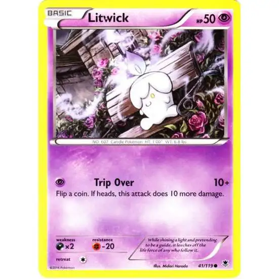 Pokemon X & Y Phantom Forces Common Litwick #41