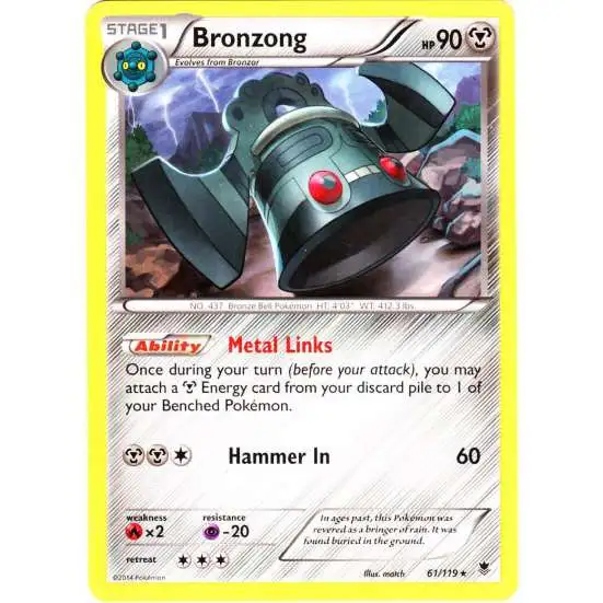 Pokemon X & Y Phantom Forces Rare Bronzong #61