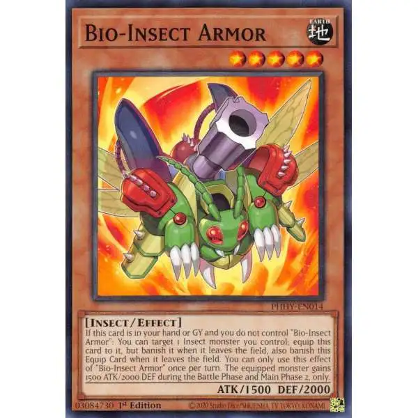 YuGiOh Trading Card Game Photon Hypernova Common Bio-Insect Armor PHHY-EN014