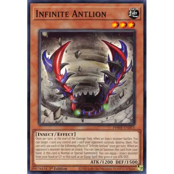 YuGiOh Trading Card Game Photon Hypernova Common Infinite Antlion PHHY-EN015