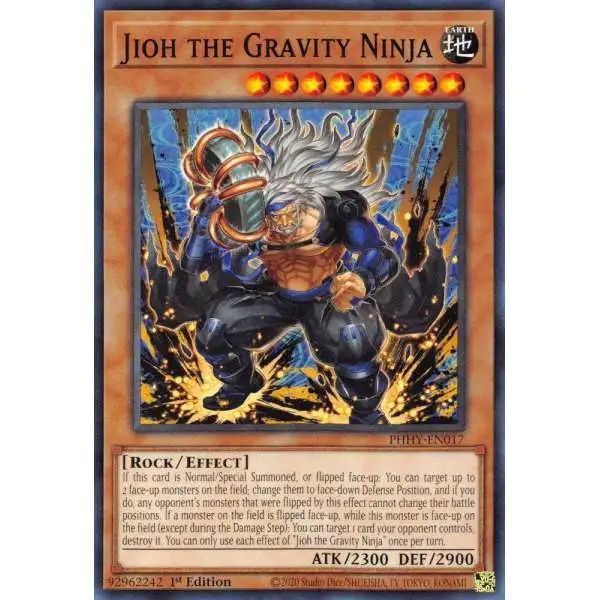 YuGiOh Trading Card Game Photon Hypernova Common Jioh the Gravity Ninja PHHY-EN017