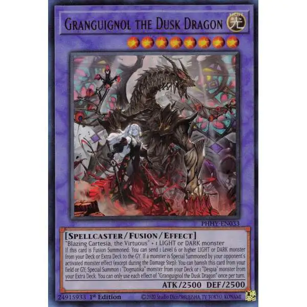 YuGiOh Trading Card Game Photon Hypernova Ultra Rare Granguignol the Dusk Dragon PHHY-EN033