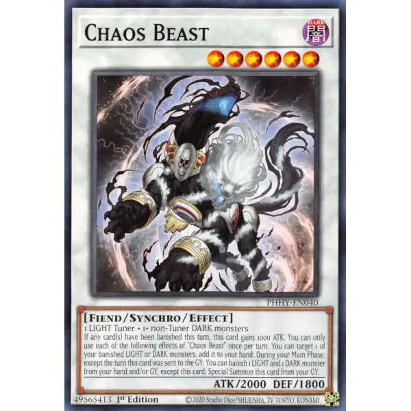 YuGiOh Trading Card Game Photon Hypernova Common Chaos Beast PHHY-EN040