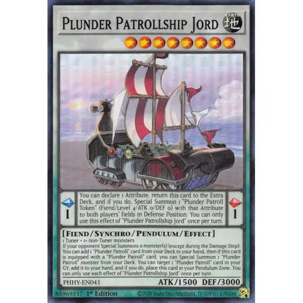YuGiOh Trading Card Game Photon Hypernova Super Rare Plunder Patrollship Jord PHHY-EN041