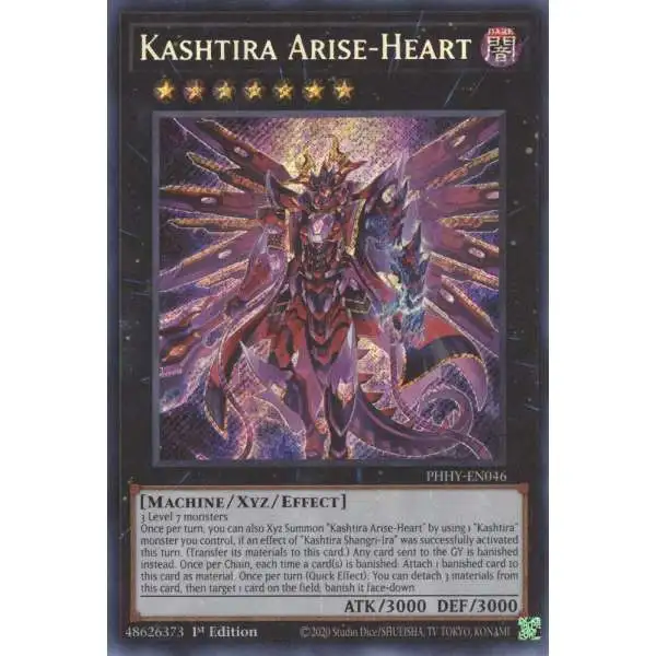 YuGiOh Trading Card Game Photon Hypernova Secret Rare Kashtira Arise-Heart PHHY-EN046
