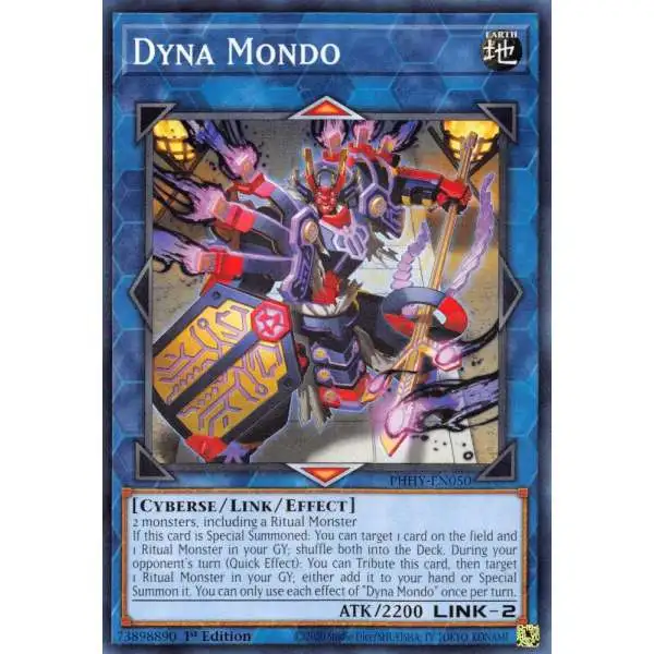 YuGiOh Trading Card Game Photon Hypernova Common Dyna Mondo PHHY-EN050