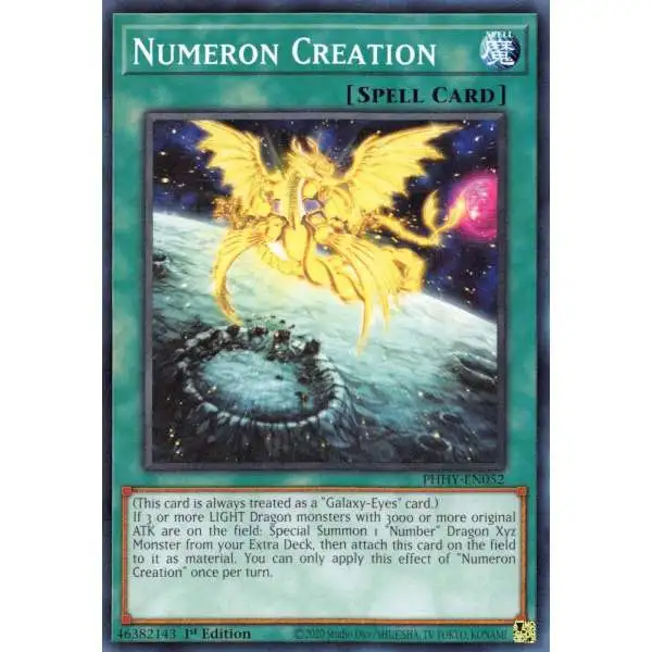 YuGiOh Trading Card Game Photon Hypernova Common Numeron Creation PHHY-EN052