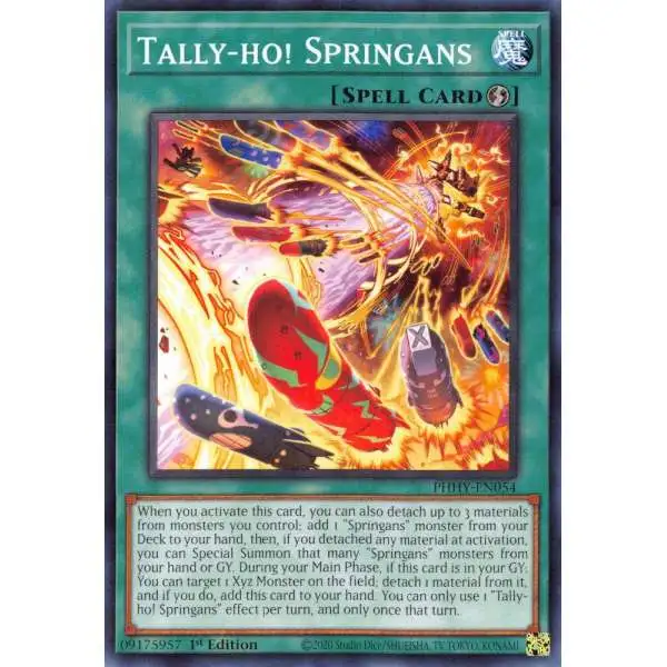 YuGiOh Trading Card Game Photon Hypernova Common Tally-Ho! Springans PHHY-EN054