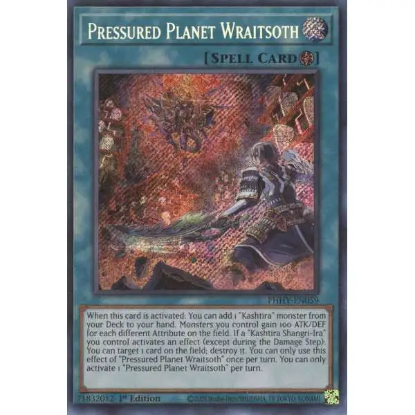 YuGiOh Trading Card Game 25th Anniversary Rarity Collection II Single Card  Quarter Century Secret Rare Pressured Planet Wraitsoth RA02-EN073 - ToyWiz