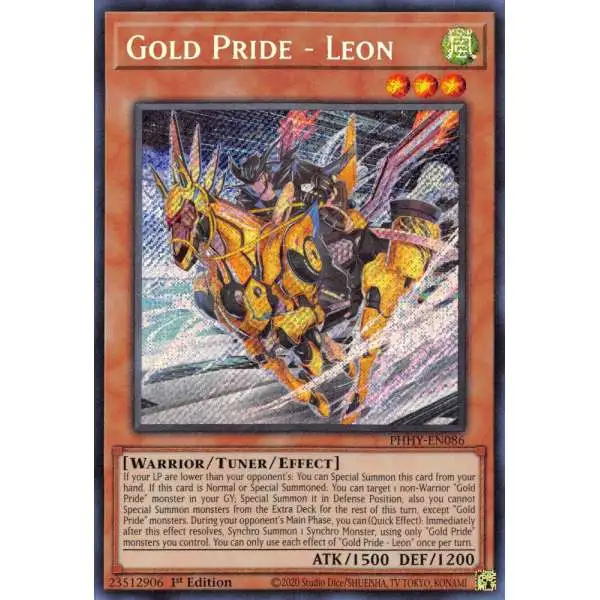 YuGiOh Trading Card Game Photon Hypernova Secret Rare Gold Pride - Leon PHHY-EN086