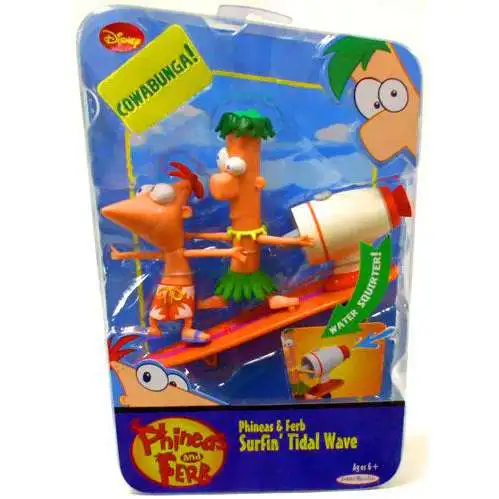 Disney Phineas and Ferb Phineas & Ferb Surfin' Tidal Wave Figure 2-Pack