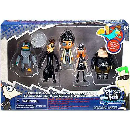 Disney Phineas and Ferb Across the 2nd Dimension Platyborg, Dr. Doof, Buford, Karl & Candace Flynn Exclusive Action Figure 4-Pack