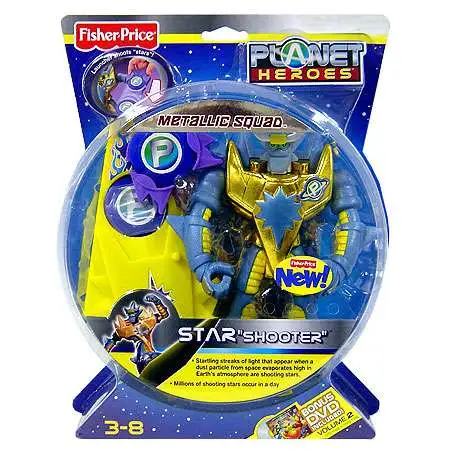 Fisher Price Planet Heroes Metallic Squad Star Deluxe Action Figure [Shooter, Damaged Package]