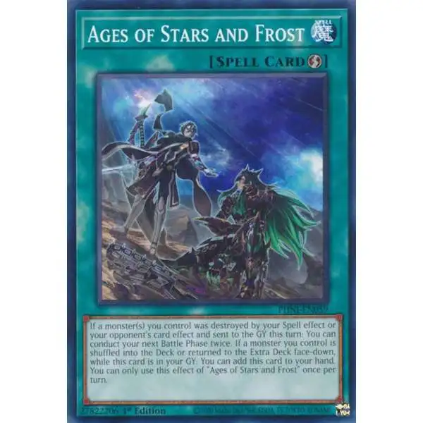 YuGiOh Trading Card Game Phantom Nightmare Common Ages of Stars and Frost PHNI-EN059