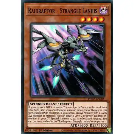 YuGiOh Trading Card Game Phantom Rage Super Rare Raidraptor - Strangle Lanius PHRA-EN005