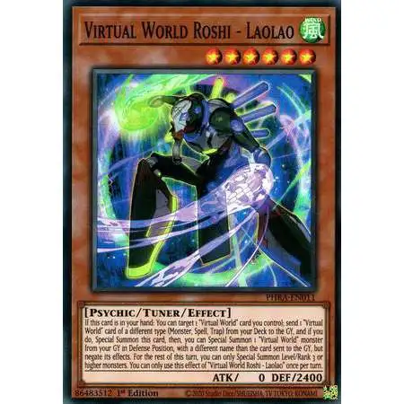 YuGiOh Trading Card Game Phantom Rage Super Rare Virtual World Roshi - Laolao PHRA-EN011