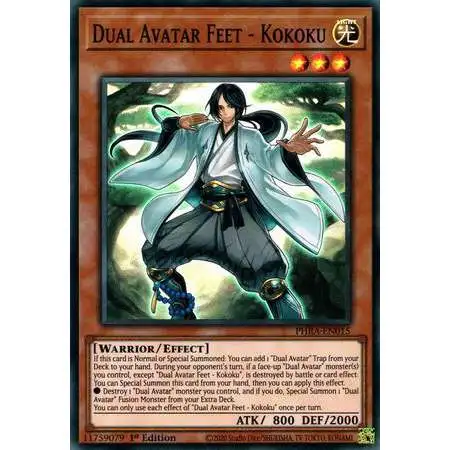 YuGiOh Trading Card Game Phantom Rage Super Rare Dual Avatar Feet - Kokoku PHRA-EN015