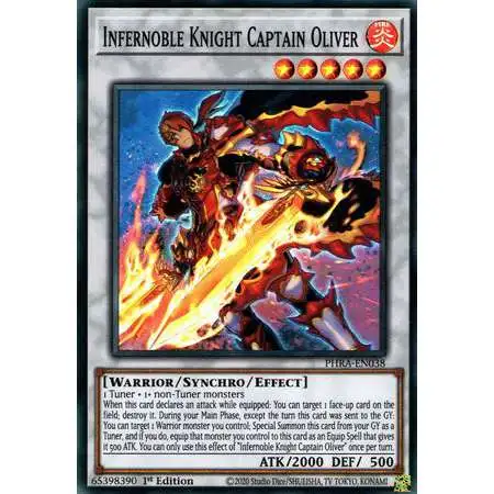 YuGiOh Trading Card Game Phantom Rage Super Rare Infernoble Knight Captain Oliver PHRA-EN038