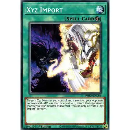 YuGiOh Trading Card Game Phantom Rage Common Xyz Import PHRA-EN066