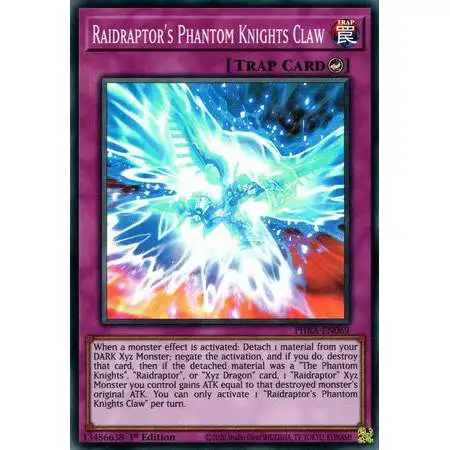 YuGiOh Trading Card Game Phantom Rage Super Rare Raidraptor's Phantom Knights Claw PHRA-EN069
