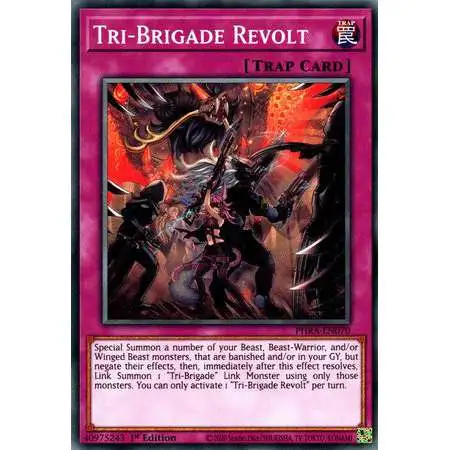YuGiOh Trading Card Game Phantom Rage Common Tri-Brigade Revolt PHRA-EN070