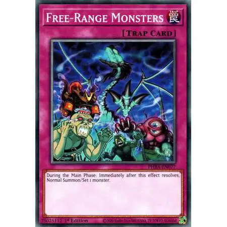 YuGiOh Trading Card Game Phantom Rage Common Free-Range Monsters PHRA-EN077