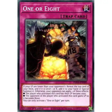 YuGiOh Trading Card Game Phantom Rage Common One or Eight PHRA-EN080