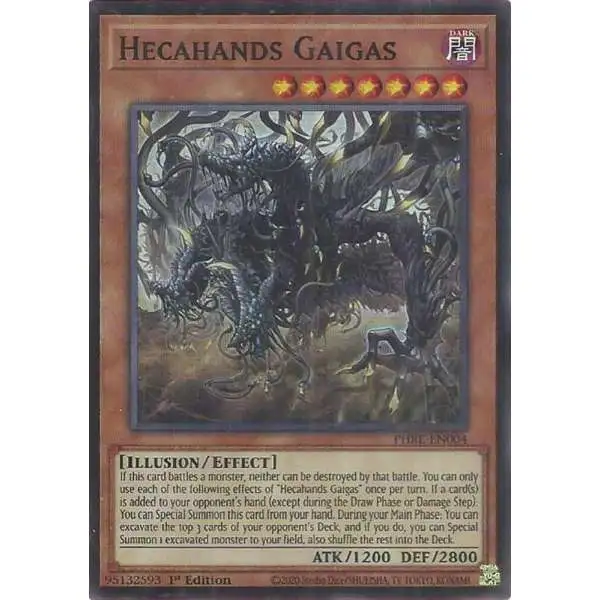 YuGiOh Trading Card Game Phantom Revenge Super Rare Hecahands Gaigas PHRE-EN004