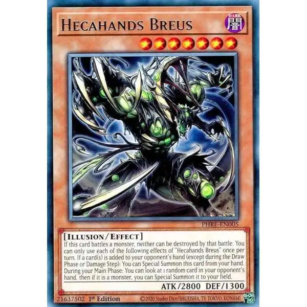 YuGiOh Trading Card Game Phantom Revenge Single Card Collectors Rare  Hecahands Yadel PHRE-EN002 - ToyWiz