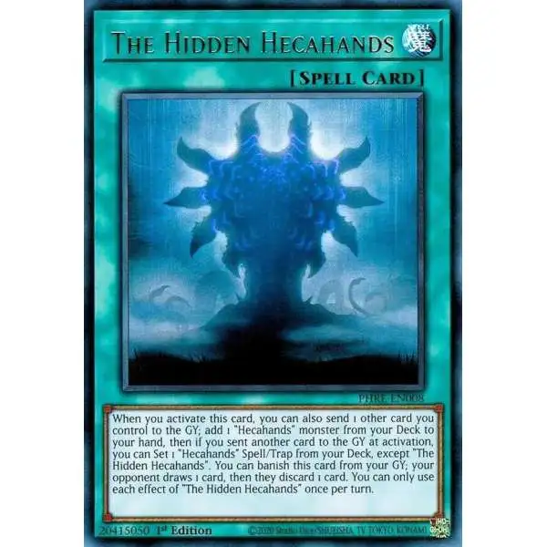 YuGiOh Trading Card Game Phantom Revenge Ultra Rare The Hidden Hecahands PHRE-EN008