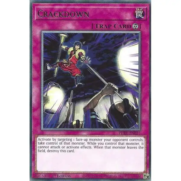 YuGiOh Trading Card Game Phantom Revenge Rare Crackdown PHRE-EN015