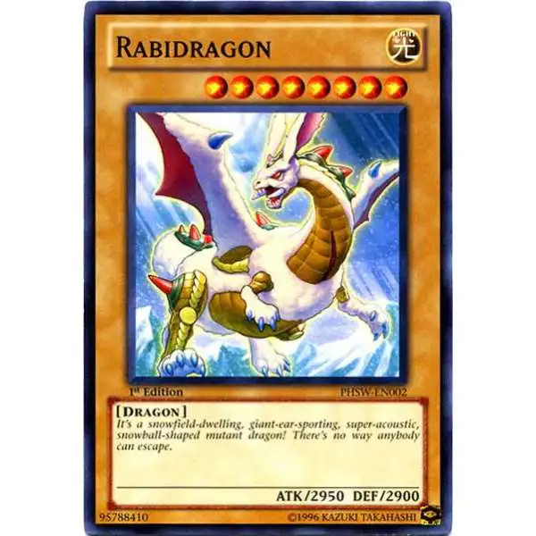 YuGiOh Trading Card Game Photon Shockwave Common Rabidragon PHSW-EN002