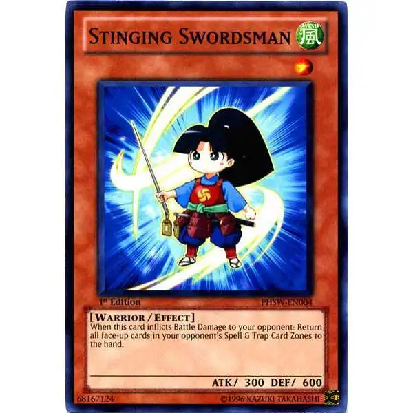 YuGiOh Trading Card Game Photon Shockwave Common Stinging Swordsman PHSW-EN004