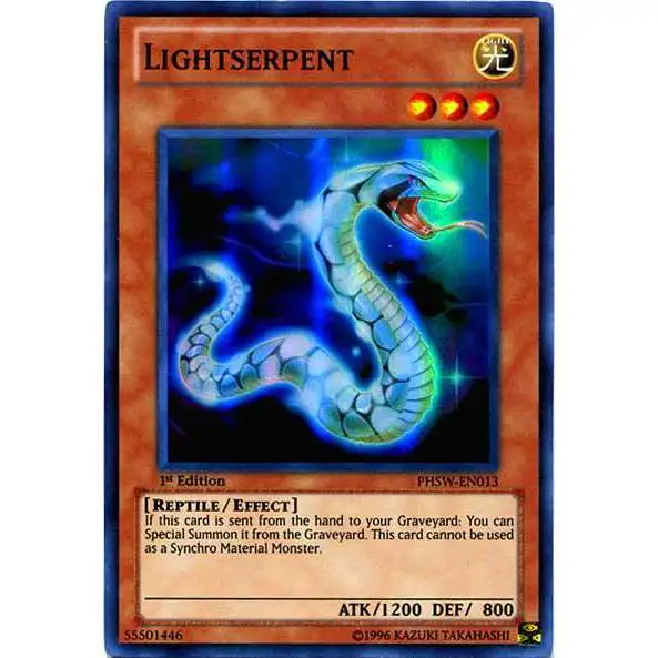YuGiOh Trading Card Game Photon Shockwave Super Rare Lightserpent PHSW-EN013