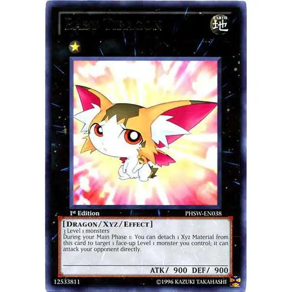 YuGiOh Trading Card Game Photon Shockwave Rare Baby Tiragon PHSW-EN038