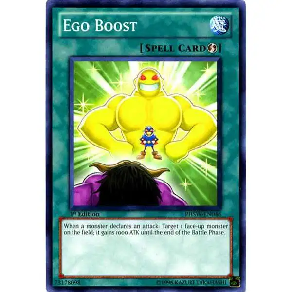 YuGiOh Trading Card Game Photon Shockwave Common Ego Boost PHSW-EN046