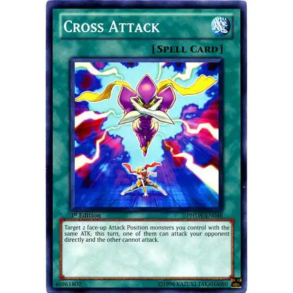 YuGiOh Trading Card Game Photon Shockwave Common Cross Attack PHSW-EN048