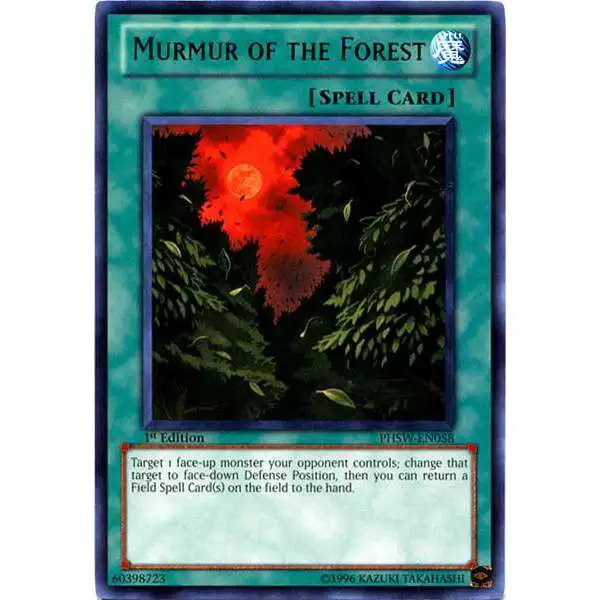 YuGiOh Trading Card Game Photon Shockwave Rare Murmur of the Forest PHSW-EN058