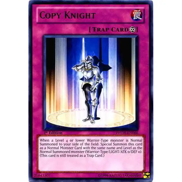 YuGiOh Trading Card Game Photon Shockwave Rare Copy Knight PHSW-EN066