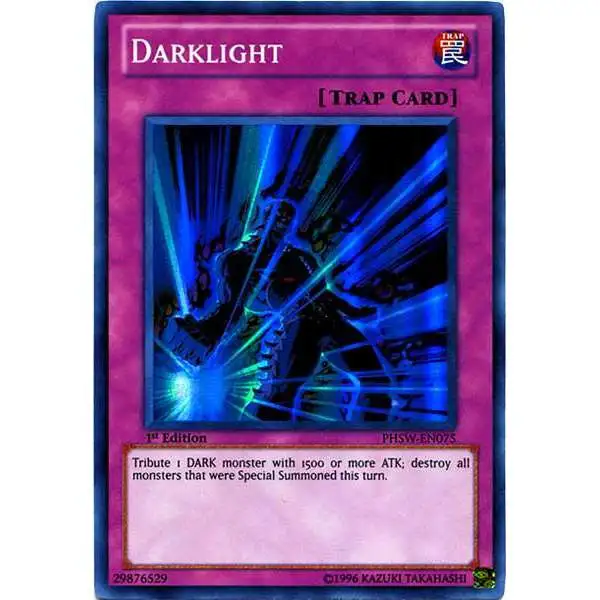 YuGiOh Trading Card Game Photon Shockwave Super Rare Darklight PHSW-EN075