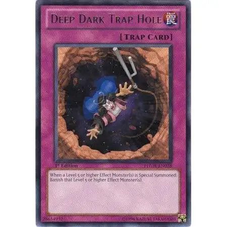 YuGiOh Trading Card Game Photon Shockwave Rare Deep Dark Trap Hole PHSW-EN078