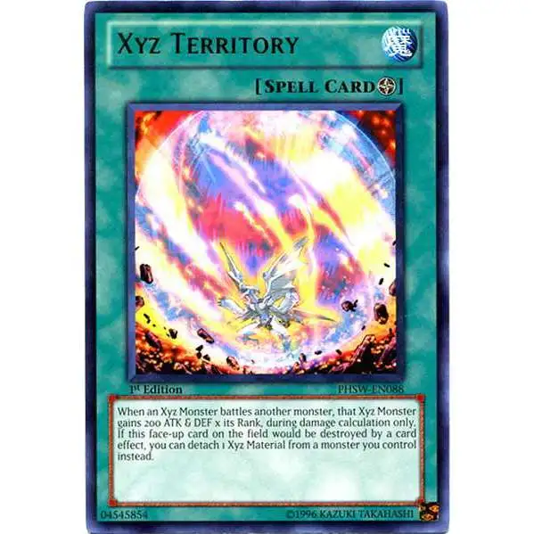 YuGiOh Trading Card Game Photon Shockwave Rare Xyz Territory PHSW-EN088