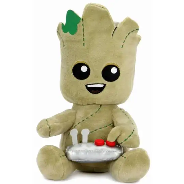 Marvel Guardians of the Galaxy Phunny Groot with Button Plush