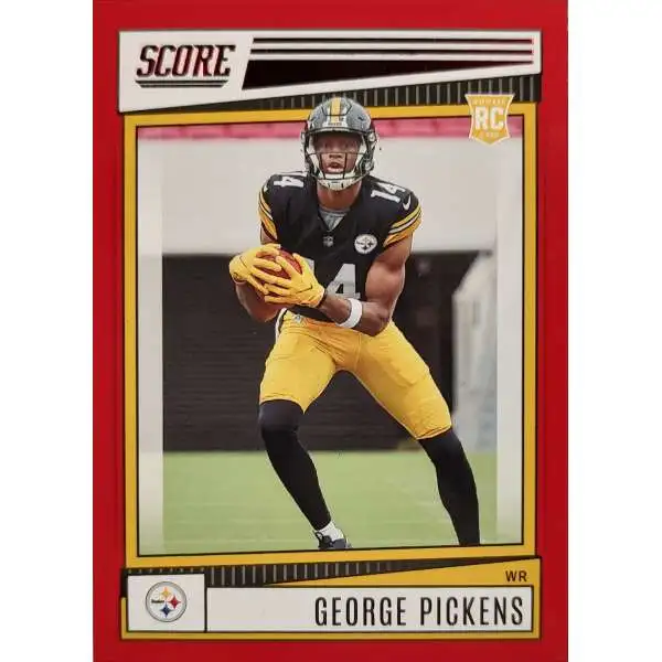 NFL 2022 Panini Score Football Red Parallel George Pickens #383 [Rookie Card]