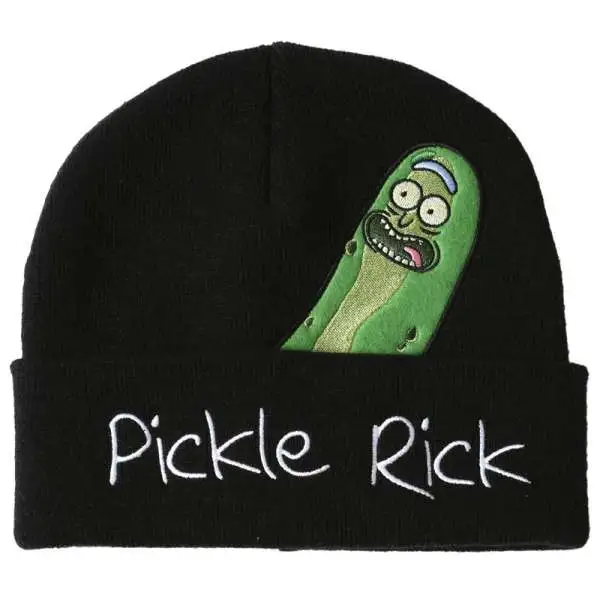 Rick & Morty Pickle Rick Peek Beanie Hat