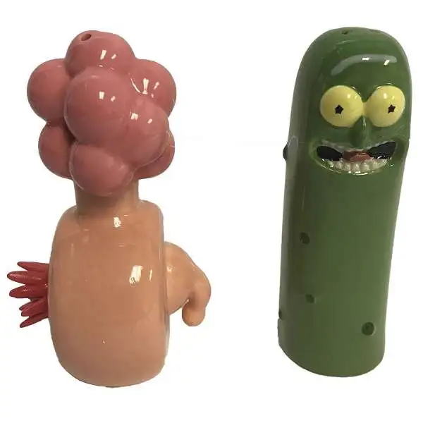Rick & Morty Pickle Rick & Plumbus Salt & Pepper Shakers