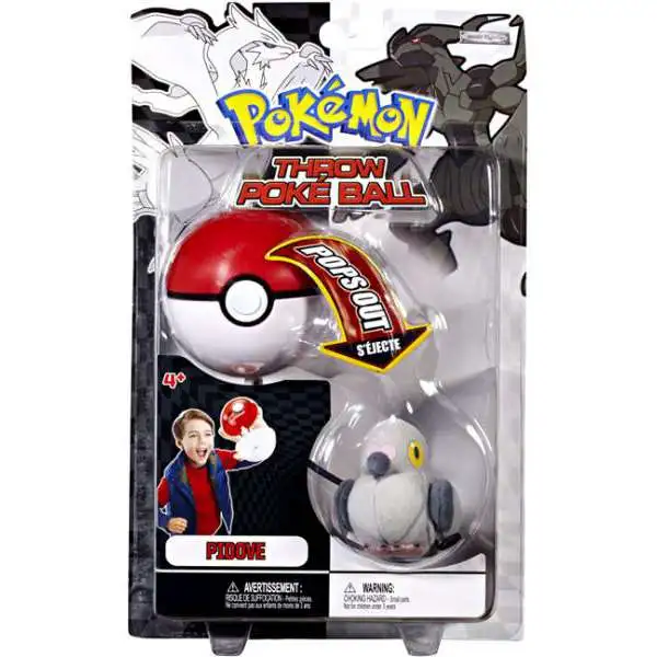 Pokemon Black & White B&W Series 2 Pidove Throw Poke Ball Plush